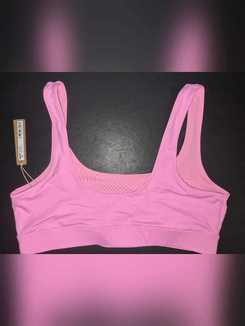 💕NWT SKIMS RARE Swim Tank Swimsuit Bikini Top Baby LIGHT PINK XL